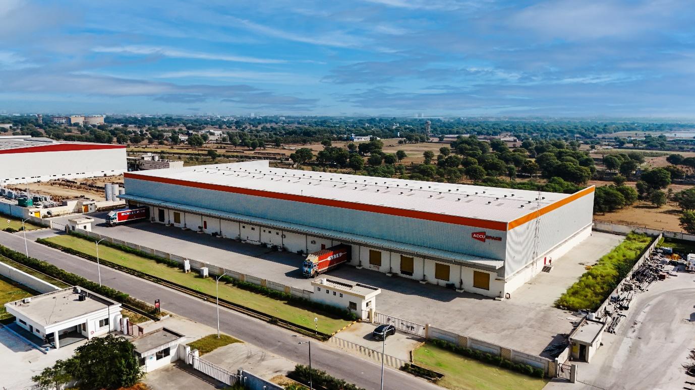 Large building with parking lot